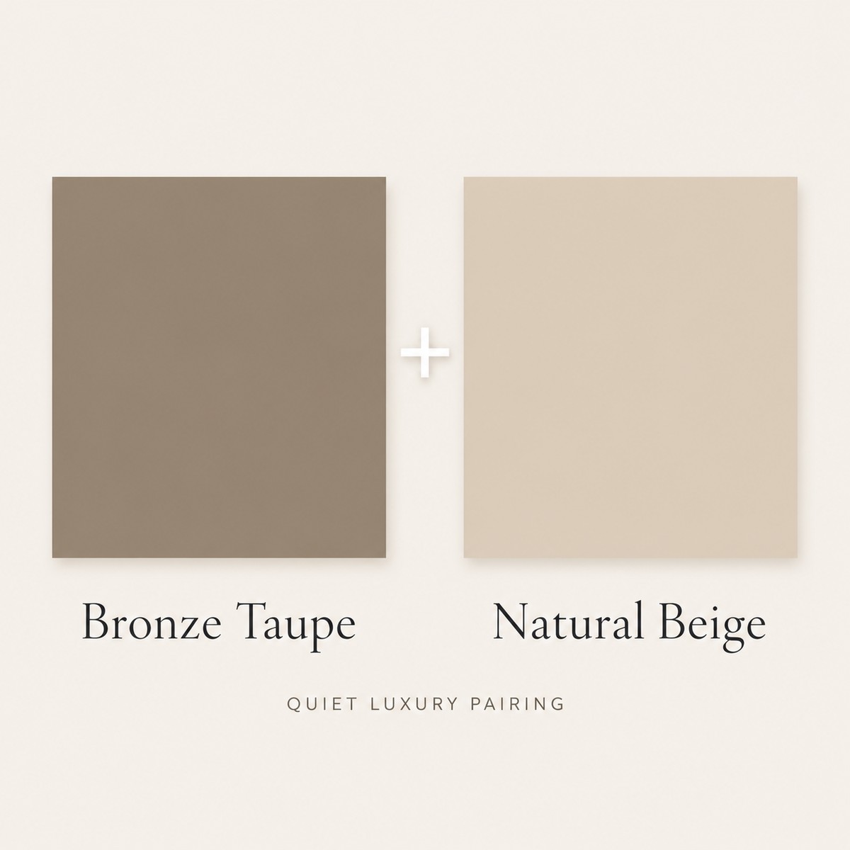 Bronze Taupe and Natural Beige outdoor furniture color pairing