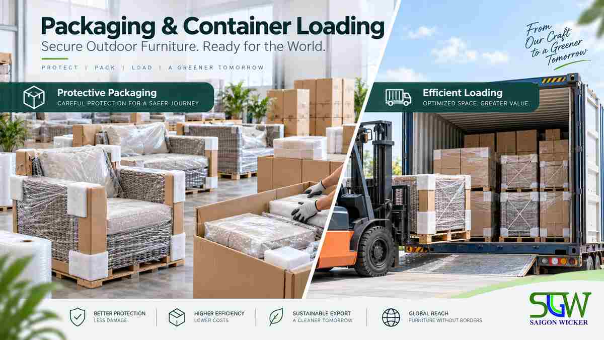 B2B outdoor furniture container loading and mixed SKU order planning