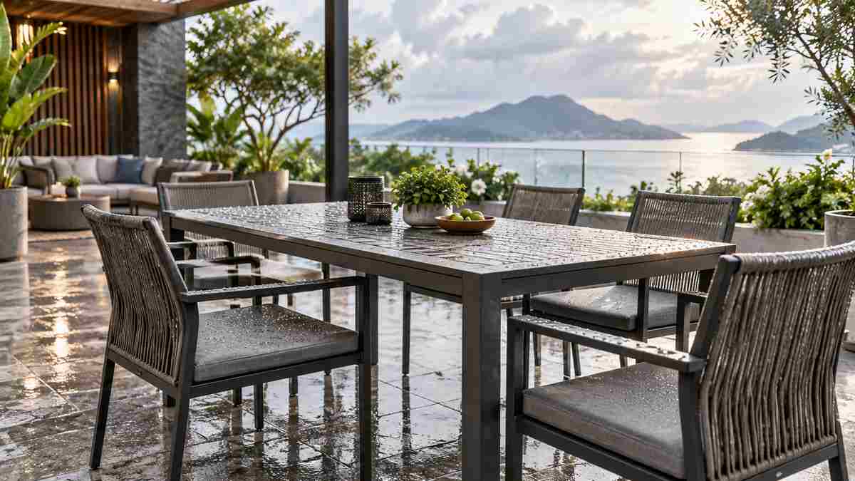outdoor furniture for rain quick dry materials sgw