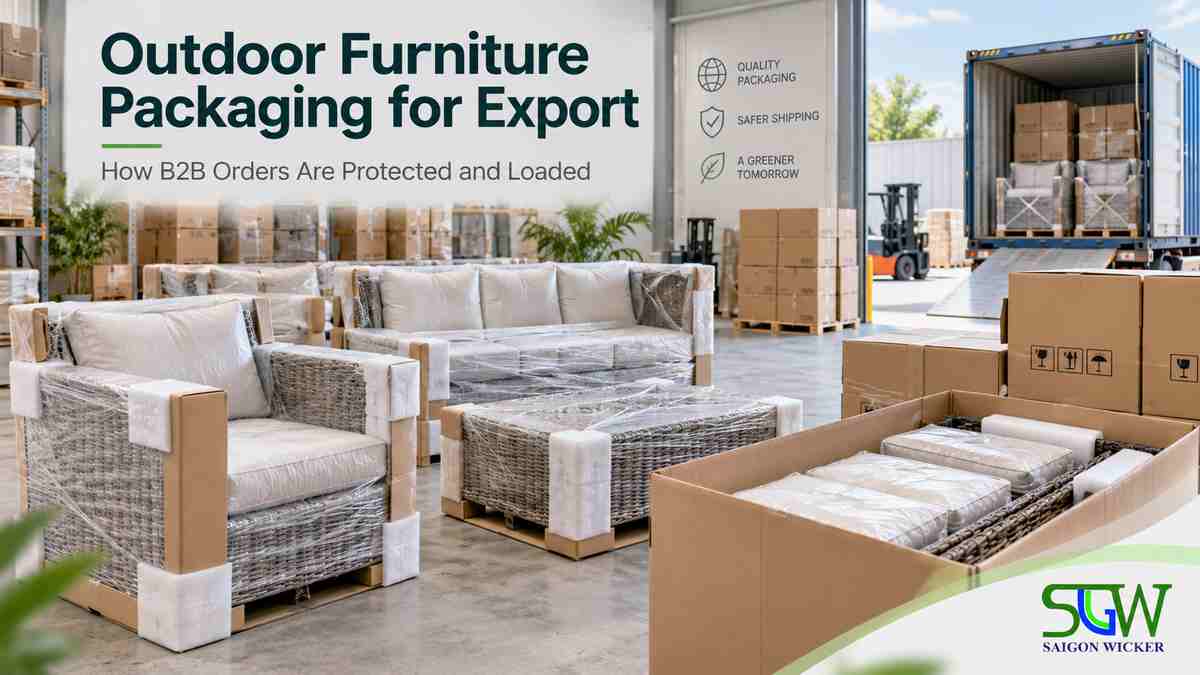 Outdoor furniture MOQ planning for B2B export orders